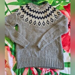 Fair Isle Windriver Knit Pull Over Sweater